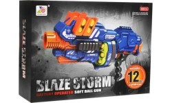 Blaze Storm rotaļu pistole, zila, 12 lodes