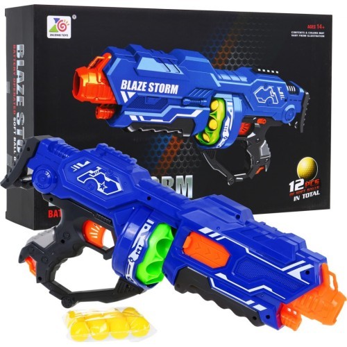 Игрушечный пистолет Blaze Storm Blue, 12 пуль