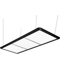 Biljarda galda gaismeklis LED Flat, melns, 195 x 70 x 6,5 cm