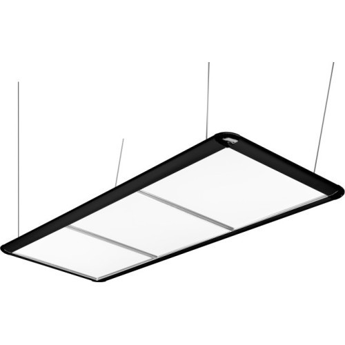 Biljarda galda gaismeklis LED Flat, melns, 195 x 70 x 6,5 cm