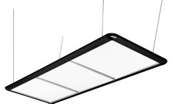 Pool Table Light, LED Flat, black, 195 x 70 x 6,5 cm