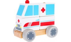 Деревянная машинка скорой помощи