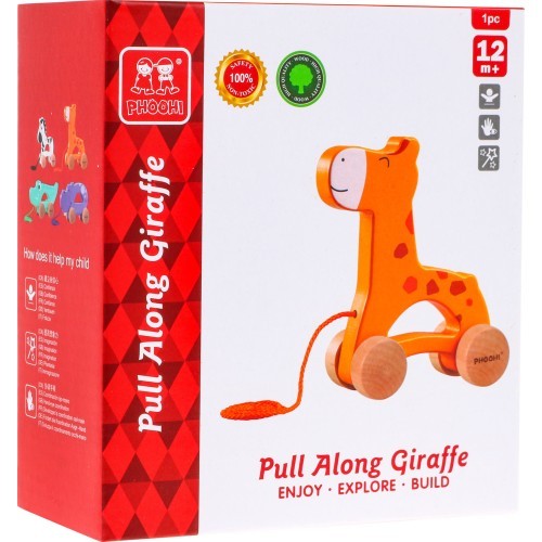 Wooden Giraffe Rider