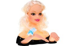 Frizūru veidošanas galva Fashion Styling, blondīne