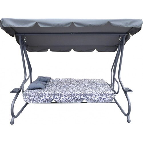 Garden Swing Seat Textylina 2 x 1 Grey PATTERN