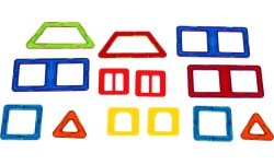 Magnētiskās plāksnes, Mini komplekts, 13 elementi