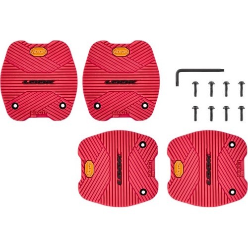 Look City Grip platform pedals, red