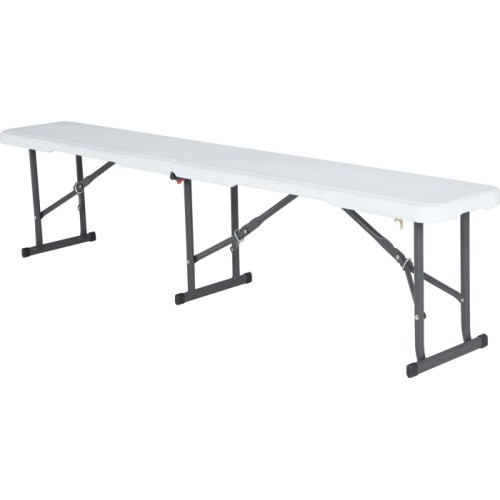 Lifetime Boston Folding Bench White 183x30x42cm