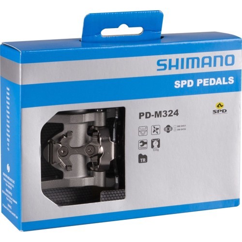 SHIMANO M324 vienpusējie SPD pedāļi (alumīnija)