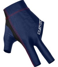 Billiard Glove, Cuetec Axis, 3-Finger, navy-red, L