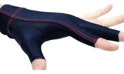 Billiard Glove, Cuetec Axis, 3-Finger, navy-red, M