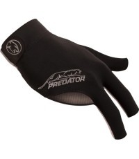 Billiard Glove, Predator Second Skin, 3-Finger, black-grey, to wear on right hand, L&XL