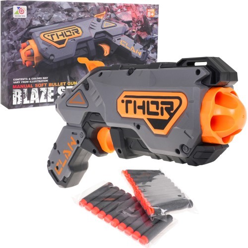 Rotaļu ierocis Blaze Storm Little Gun, sudraba
