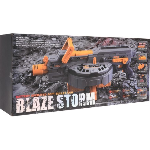 Blaze Storm rotaļu šautene, sudraba