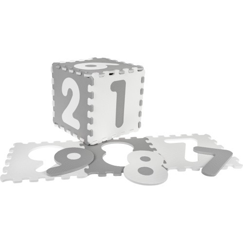 Антибактериальный коврик из пены Numbers Gray
