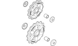 Rear derailleur pulleys SHIMANO RD-M310