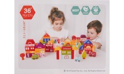 Koka klucīši Pilsēta 115 gab. + šķirotājs