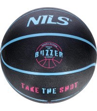 Баскетбольный мяч NILS NPK251 Buzzer, чёрный, размер 5