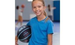 Basketbola bumba NILS NPK251 Buzzer, melna, 5. izmērs