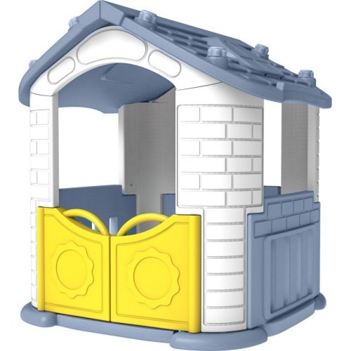 Игровой домик с горкой Cottage Slide 3in1 синяя крыша