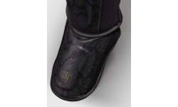 Venum Impact Evo Scales Shin Guards - Dark Grey