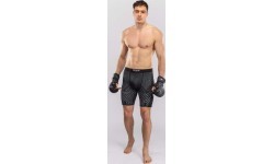 Venum Midnight Fury Vale Tudo Shorts - Black/Grey/Silver
