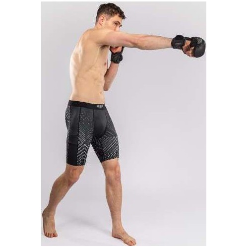 Venum Midnight Fury Vale Tudo Shorts - Black/Grey/Silver