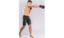 Venum Midnight Fury Vale Tudo Shorts - Black/Grey/Silver