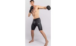 Venum Stealth Vale Tudo šorti, melni/balti