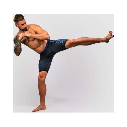 Venum Thunder Dragon Vale Tudo šorti – melni/karaliski zili