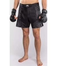 MMA šorti Venum Midnight Fury, melni/pelēki/sudraboti