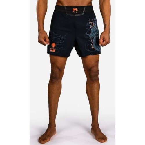 MMA šorti Venum Thunder Dragon - melni/pelēki/vara
