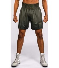 Боксёрские шорты Venum Stealth – Khaki/Тёмно-зелёные
