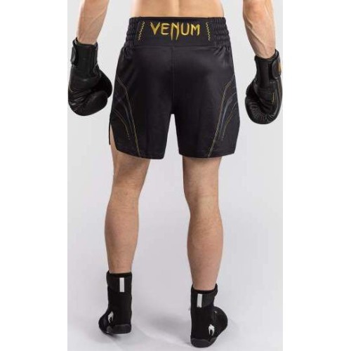 Boksa šorti Venum Streamline, melni/zelta