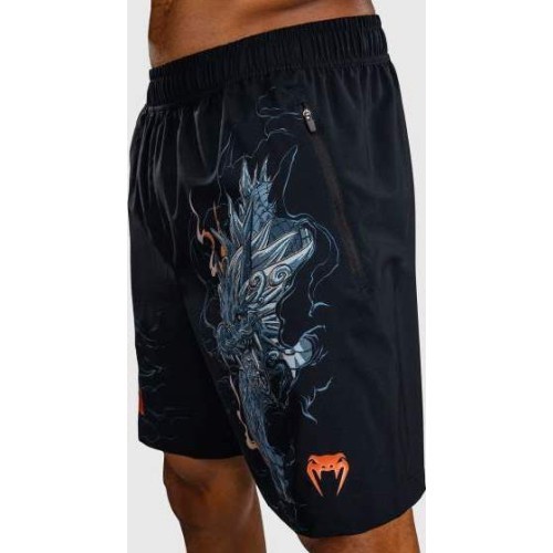 Venum Thunder Dragon treniņu šorti, melni/pelēki/vara