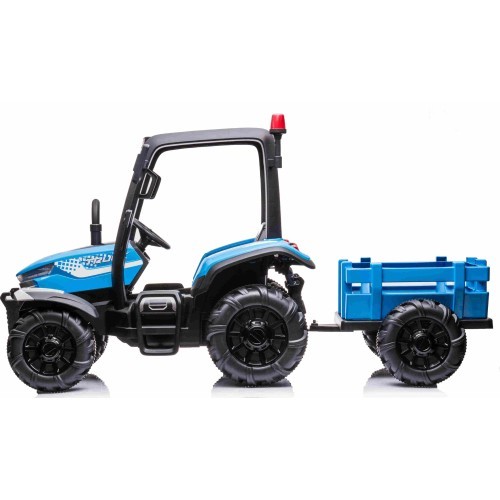 Traktors BLAST ar piekabi, zils