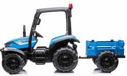 Traktors BLAST ar piekabi, zils