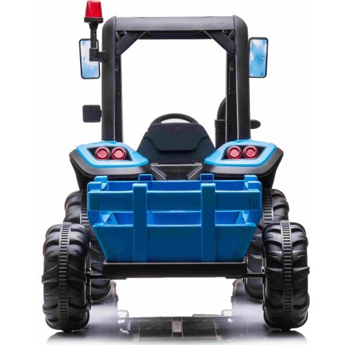 Traktors BLAST ar piekabi, zils
