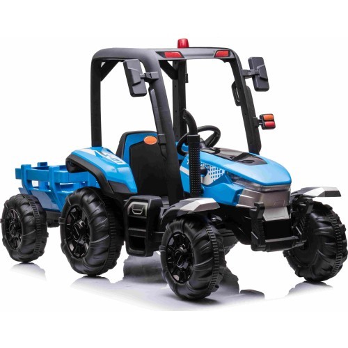 Traktors BLAST ar piekabi, zils