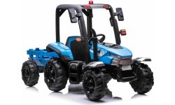 Traktors BLAST ar piekabi, zils