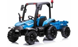 Traktors BLAST ar piekabi, zils