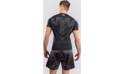 Venum Midnight Fury Short Sleeve Rashguard - Black/Grey/Silver