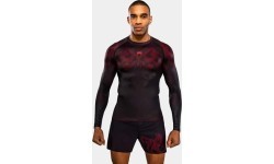 Venum Spectre Long Sleeve Rashguard - Black/Red