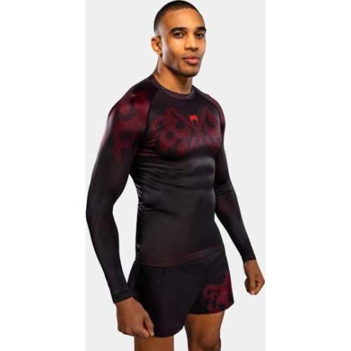 Venum Spectre Long Sleeve Rashguard - Black/Red