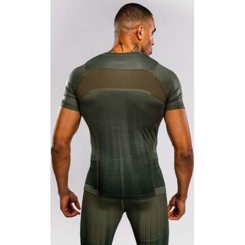 Venum Stealth kompresijas krekls ar īsām piedurknēm – haki/tumši zaļš
