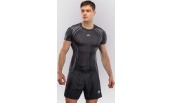 Venum Stealth rashguard ar īsām piedurknēm, melns/balts