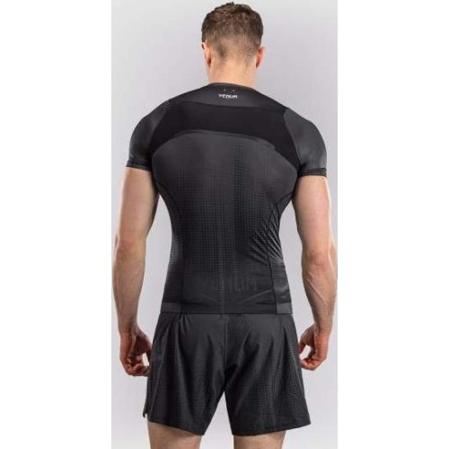 Рашгард с коротким рукавом Venum Stealth, чёрный/белый