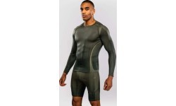 Venum Stealth garo piedurkņu kompresijas krekls – haki/tumši zaļš