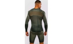 Venum Stealth Long Sleeve Rashguard - Khaki/Dark Green