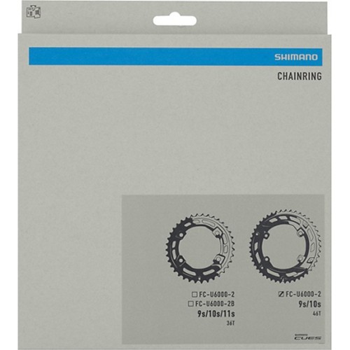 Priekšējais zobrats Shimano CUES FC-U6000-2, 46T, BCD 110 mm